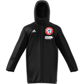 Adidas stadium jacket sales black